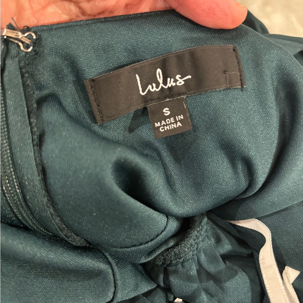 Gorgeous emerald green Lulu’s formal dress NWOT - Picture 3 of 5